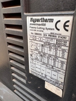 Hypertherm Powermax 600 Plasma Cutter - 6