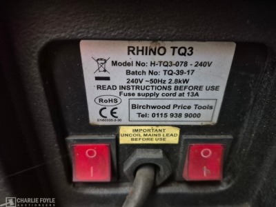3x Rhino TQ3 230V & 240V Infrared Heaters - 10