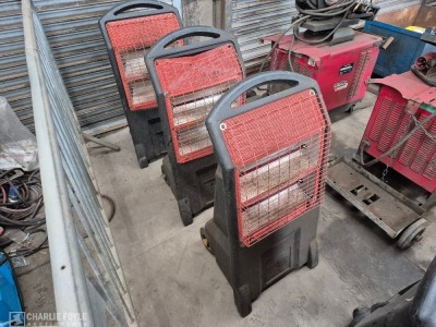 3x Rhino TQ3 230V & 240V Infrared Heaters - 12