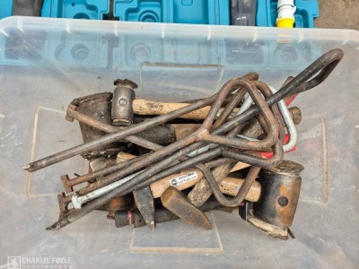 Qty Misc Hammer/Mallets & Drain Cover Keys