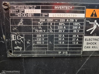 Lincoln Electric Invertec STT II Advanced Process Welder - 7