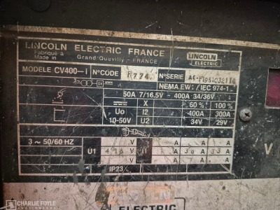 Lincoln Electric Idealarc CV400-1 Mig Welder - 6