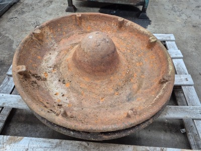 2 x Cast Iron Pig Feeders