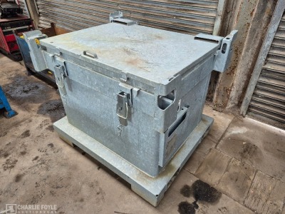 ESE 600Ltr Galvanised Steel Heavy Duty Waste Container - 5