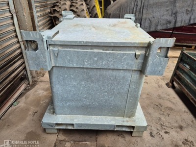 ESE 600Ltr Galvanised Steel Heavy Duty Waste Container - 8