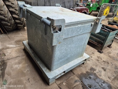 ESE 600Ltr Galvanised Steel Heavy Duty Waste Container - 9