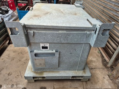 ESE 600Ltr Galvanised Steel Heavy Duty Waste Container - 12