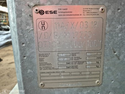 ESE 600Ltr Galvanised Steel Heavy Duty Waste Container - 13