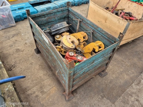Plate & Girder Clamps, Lever Hoist, Chains, Fall Arrest Blocks etc
