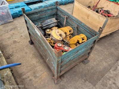 Plate & Girder Clamps, Lever Hoist, Chains, Fall Arrest Blocks etc