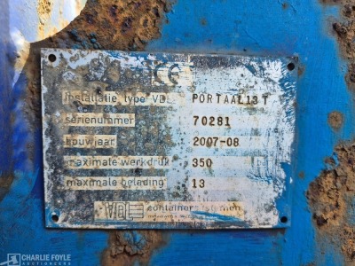 2007 VDL PORTAAL13T Telescopic Skip Loader Equipment - 3