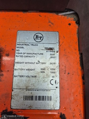 2010 BT RRE180EC 1800kg Electric Reach Truck - 23