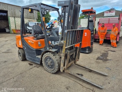 2020 Doosan D30GP 3ton Diesel Forklift