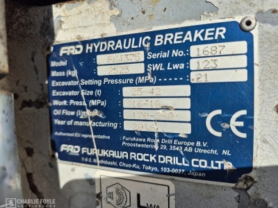 2016 Furukawa FXJ375 Hydraulic Breaker, 90mm Pins - 9