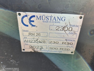 2023 Mustang RH26 Hydraulic Rotating Muncher, 80mm Pins - 2
