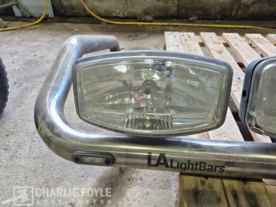 LA Lightbars 6 Spotlight Chrome Roof Bar - 3