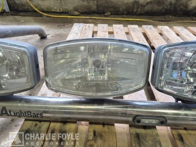 LA Lightbars 6 Spotlight Chrome Roof Bar - 4