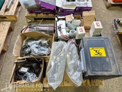 Qty Misc Parts &ndash; Microwave, Alarms, Anti Siphon, DVR, Inverter etc