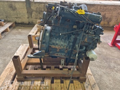 Kubota 4-Cyl Diesel Engine - For Parts - 9