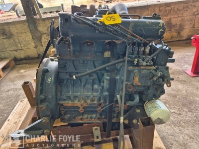 Kubota 4-Cyl Diesel Engine - For Parts - 10