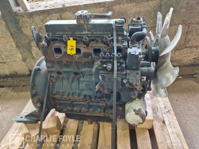 Kubota 4-Cyl Diesel Engine - For Parts - 2