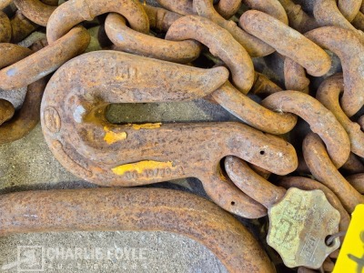12.5T Single Leg 20mm 8m Lifting Chain c/w Clutch - 2