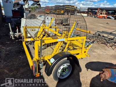 2020 SEB Single Axle Cable Drum Drawbar Trailer - 7