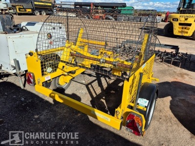 2020 SEB Single Axle Cable Drum Drawbar Trailer - 8