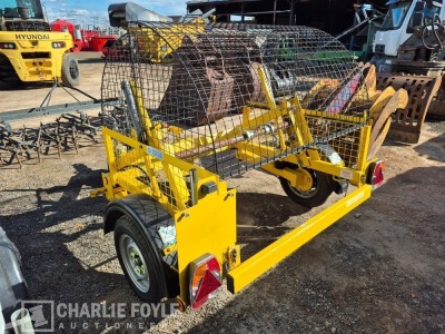 2020 SEB Single Axle Cable Drum Drawbar Trailer - 9