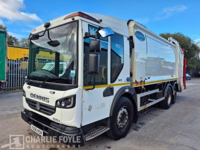 2016 Dennis Elite 6 6x2 Rear Steer Refuse Rigid