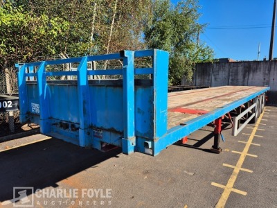 2014 SDC Tri Axle PSK Flat Trailer