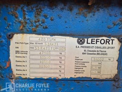 Lefort 420TSPM Mobile Heavy Duty Shear Baler - 9