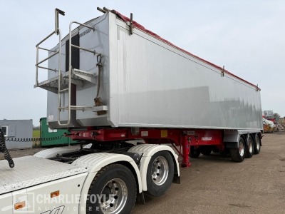 2017 Fruehauf Triaxle Alloy Body Grain Spec Tipping Trailer