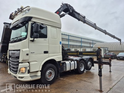2018 DAF XF480 6x2 Rear Lift Crane Tractor Unit