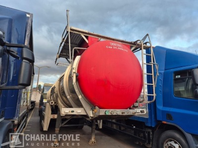 1998 Clayton 24,000Ltr Stainless Steel Triaxle Tanker Trailer