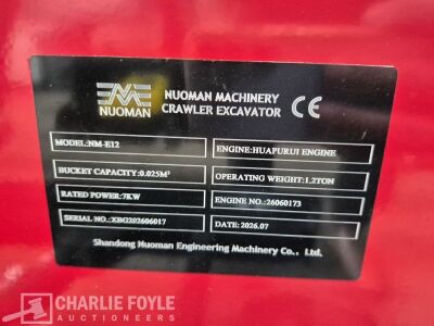 2026 Nuoman NM-E12 Mini Digger - 26