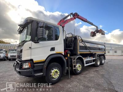 2019 Scania P410XT 8x4 Grab Loader