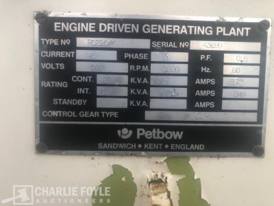1982 Roll Royce Dale 275kVA 3 Phase Generator - 4