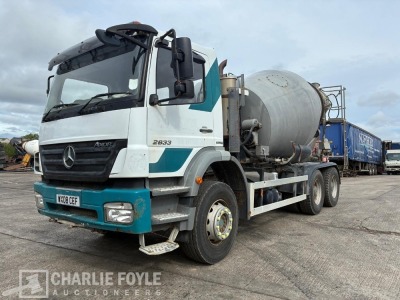 2008 Mercedes Axor 2633 6x4 Cement Mixer Rigid