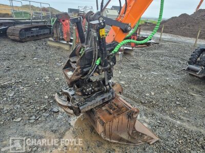 2023 Doosan DX100W-7 Wheeled Excavator & Steelwrist Tilt Attachment - 46