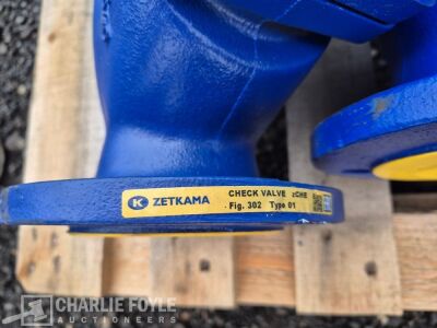 4x Unused Zetkama Check Valves & 5x Misc Shut off Valves - 6